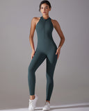 Coralie Seamless Scrunch Jumpsuit - Wood Green