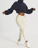 Ellie Crop Pullover - Blue