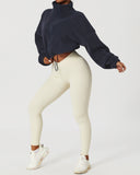 Ellie Crop Pullover - Blue