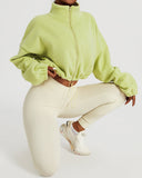 Ellie Crop Pullover - Green