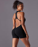 Elodie Seamless Scrunch Jumpsuit - Black