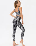 Emery Metallic Sports Bra - Black