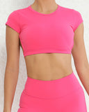 Siena Crop Top - Rose Pink