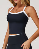 Zephyrine Crop Top - Black