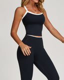 Zephyrine Crop Top - Black