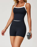 Zephyrine Crop Top - Black