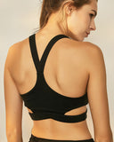 Daisy Cross Sports Bra - Black