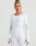 Elliot Mesh Long Sleeve - White