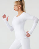 Elliot Mesh Long Sleeve - White