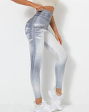 Normani Denim Scrunch Leggings