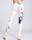 Plum Blossom Watercolor Leggings
