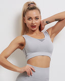 Tribeca Seamless Sports Bra - Gray